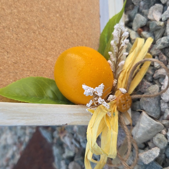 Lemon Themed Home Organizing Board 🍋 Distressed White Chalk Painted Wall Art - Picture 4 of 9